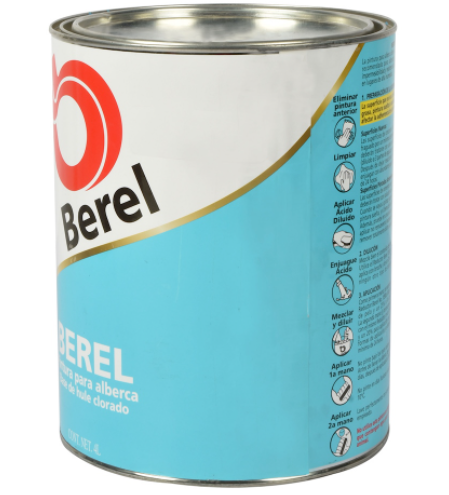 Pintura Para Alberca Celeste Galon Berel