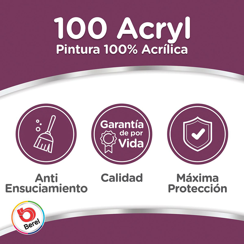 100-Acryl Berel Blanco Galon Berel