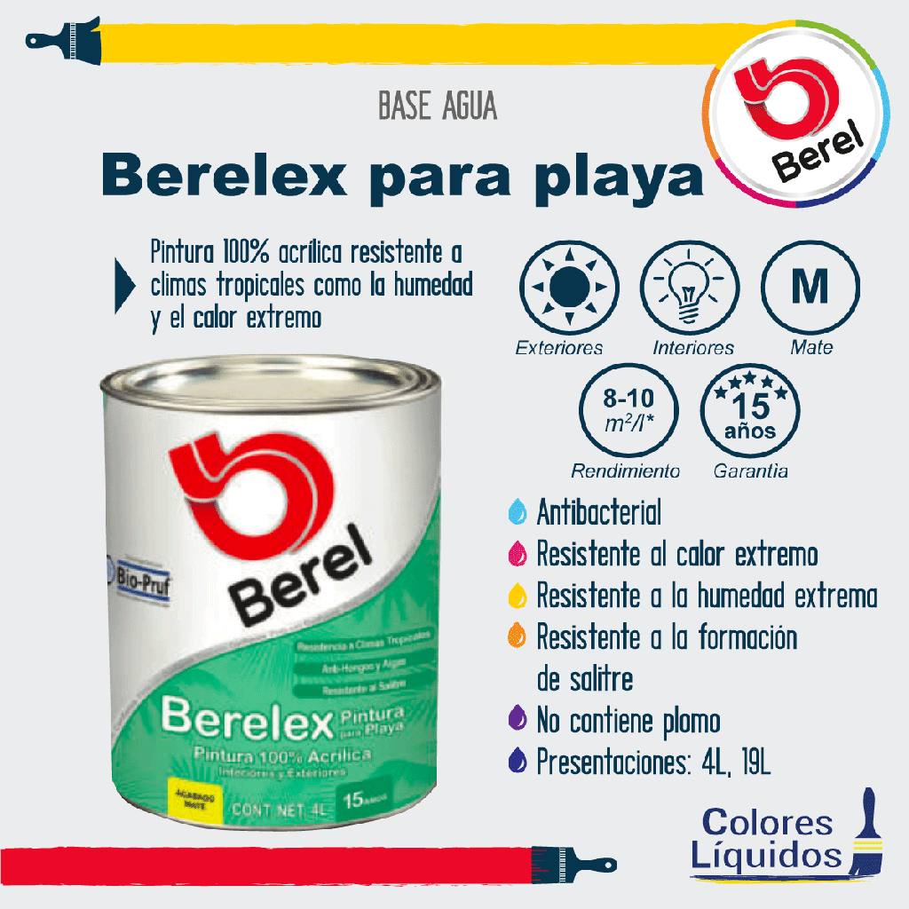 Berelex Pint Playa Blanco Galon Berel