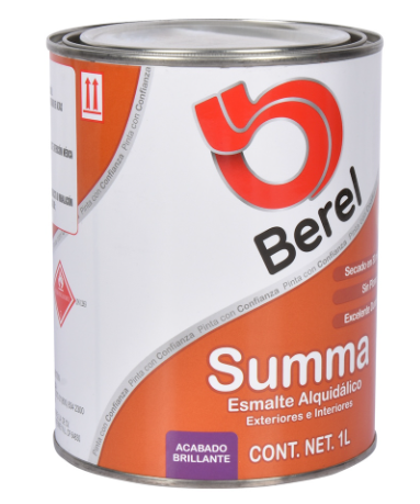 Esmalte Summa Bermellon Litro Berel