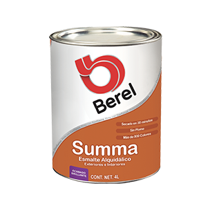 Esmalte Summa Negro Mate Litro Berel