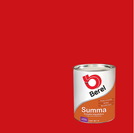 Esmalte Summa Bermellon Litro Berel