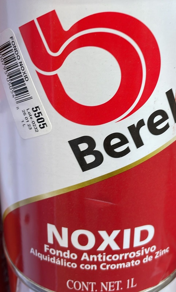 Fondo Noxid Rojo Oxido Litro 1L Berel