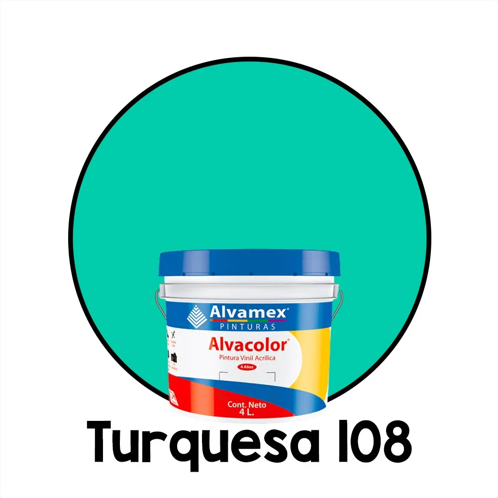  Alvacolor Turquesa 4L Alvamex