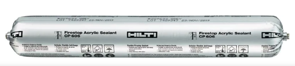 Relleno Cortafuego Juntas Cp 606 Rojo 580 ml H 1 pza Hilti