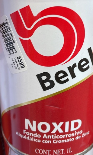 [005505-4] Fondo Noxid Rojo Oxido Litro 1L Berel