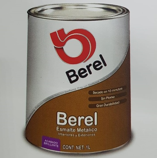 [006101-4] Esmalte Metalico Oro Rico Litro Berel